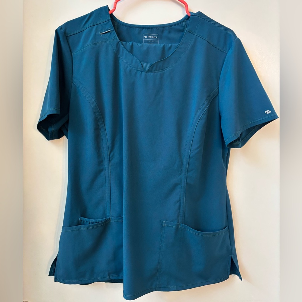 Cherokee Infinity Scrub Set Caribbean Blue